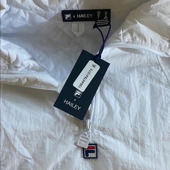 Fila X Hailey Padded all White Jacket Size Small - Picture 2 of 10